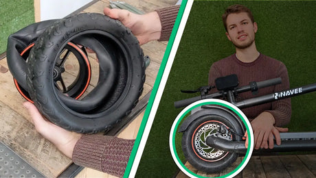Reifen mit Schlauch am Navee N65 Hinterrad Roller wechseln