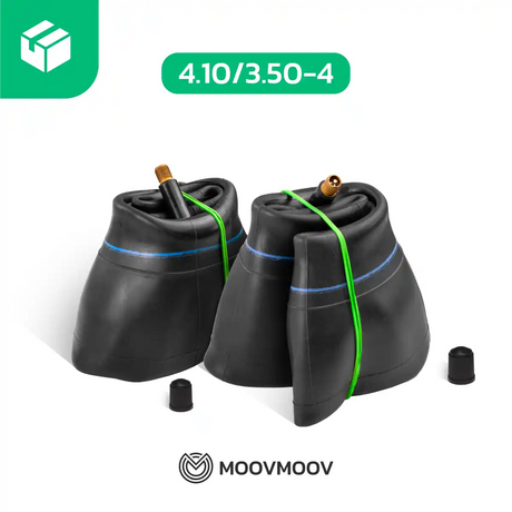 2 Schläuche 4.10/3.50-4 Gartenwagen gerade Ventil