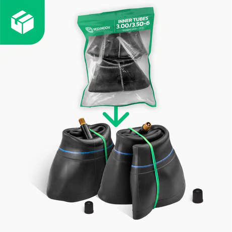 2 Schlauchwagen 3.50-6 gerade Ventil