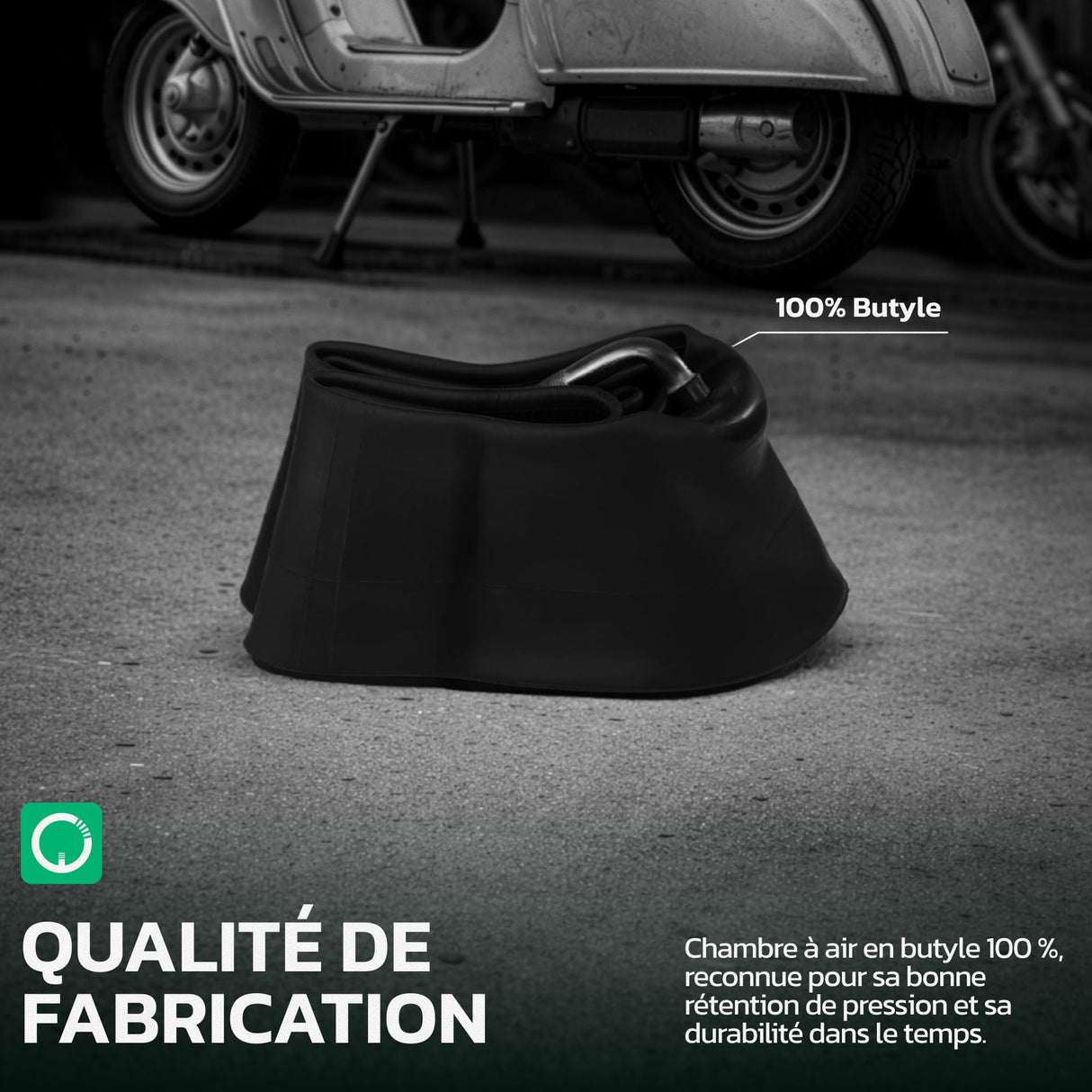 Chambre à air 3.00/3.50-12 valve coudée (JS87C)
