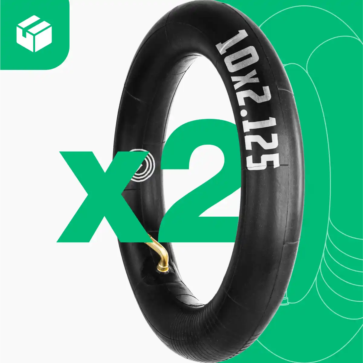 Schlauch 10 Zoll abgewinkeltes Ventil Roller 10x2.125