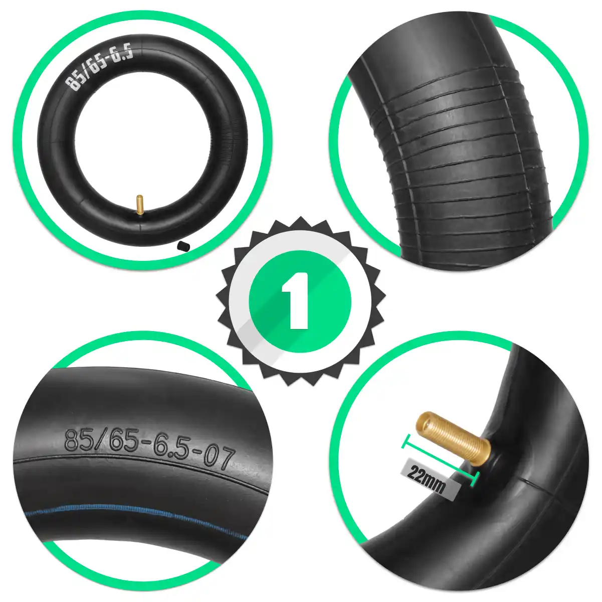 10-Zoll-Schlauch mit geradem Ventil