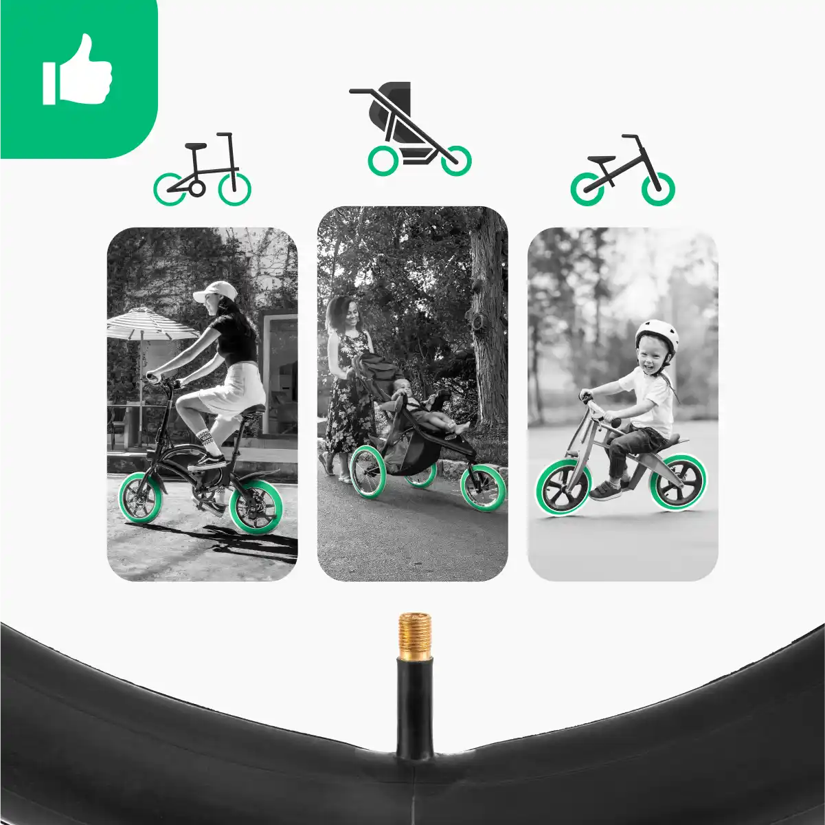 Schlauch 12 Zoll Laufrad