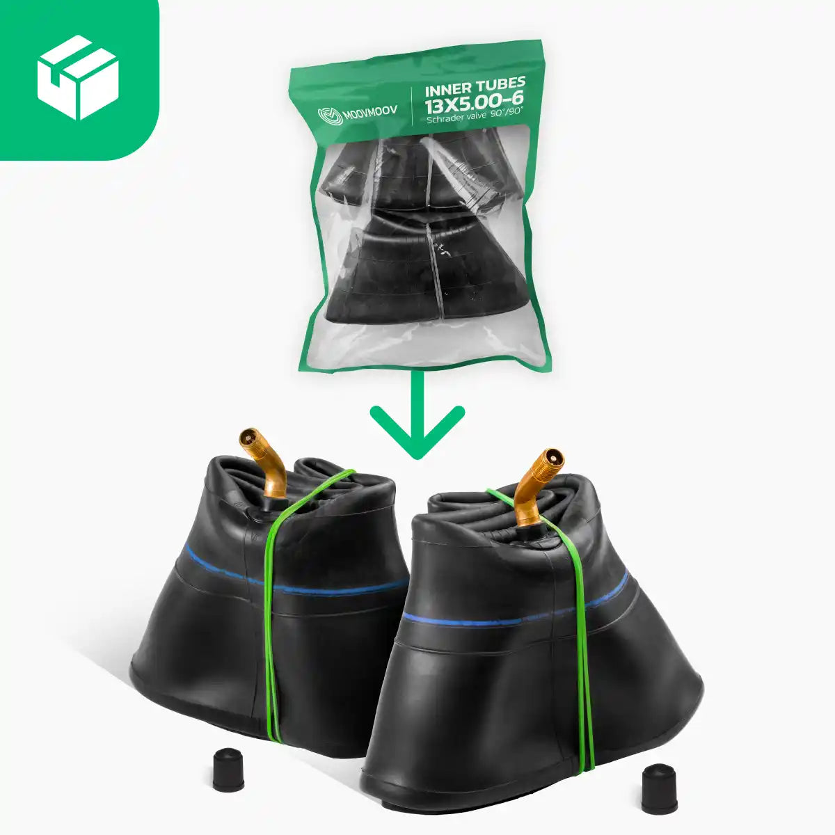 Schlauch 13 x 5 00 6 gebogenes Ventil Traktormäher