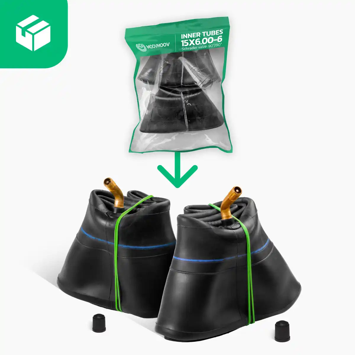 Schlauch 15x6.00-6 Aufsitzmäher abgewinkeltes Ventil