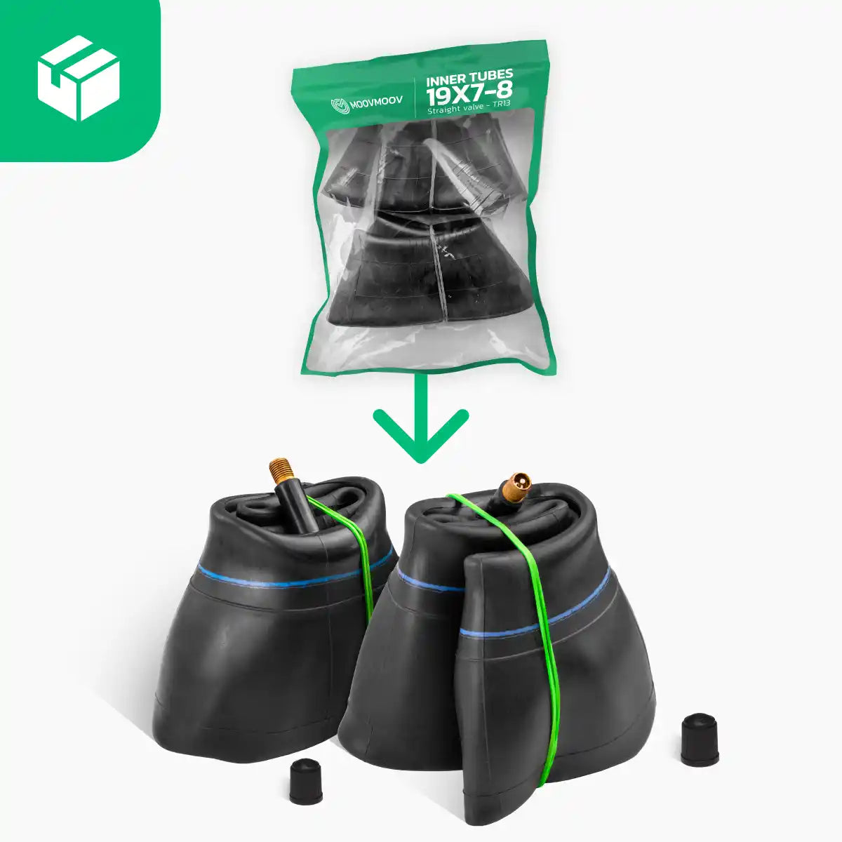 19-Zoll-Schlauch mit geradem Ventil