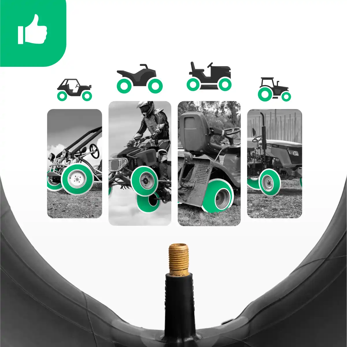 Schlauch 19 x 7 Rasentraktor