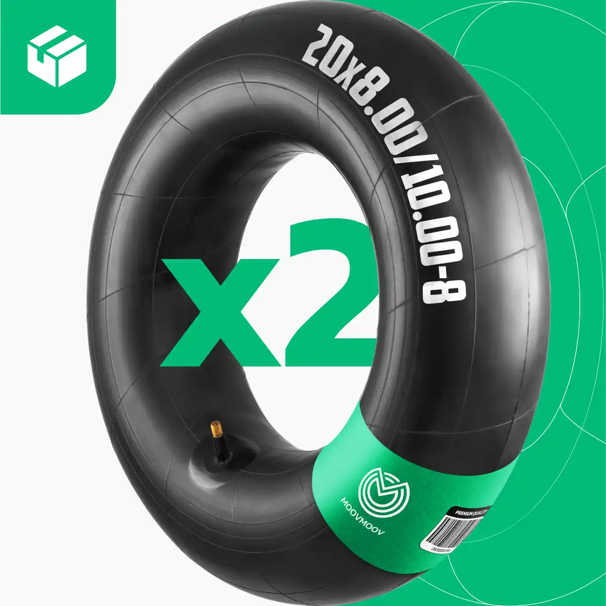 Schlauch 20 x 8 gerade Ventil Buggy