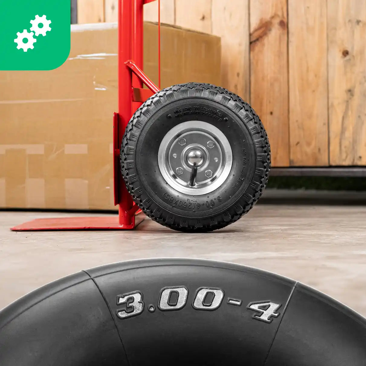 Schlauch 3.00-4 Sackkarre gerade Ventil