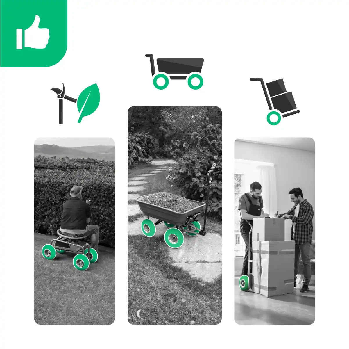 Schlauch 4.10/3.50-4 Sackkarre gerade Ventil