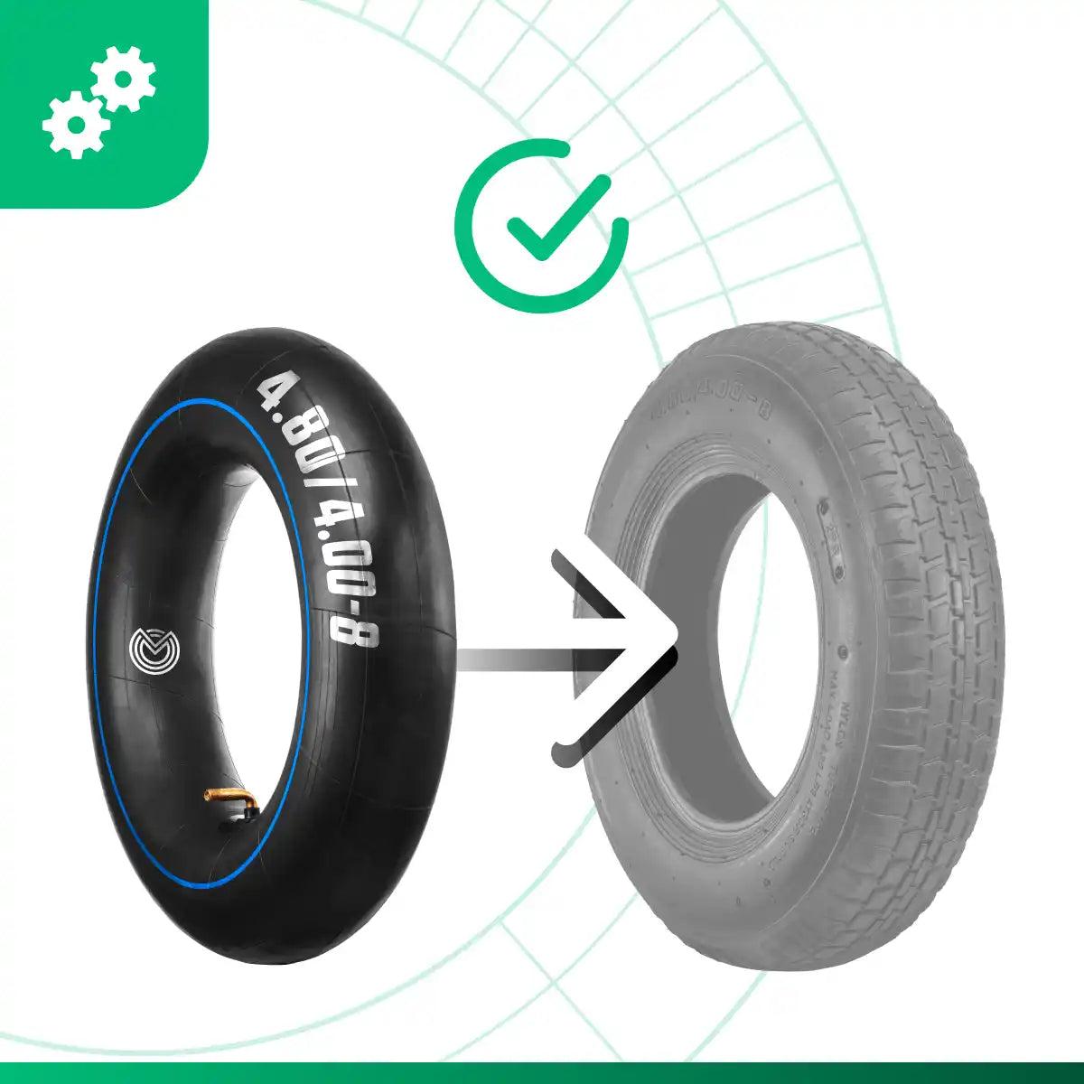 Schlauch 4.80/4.00-8 moovmoov