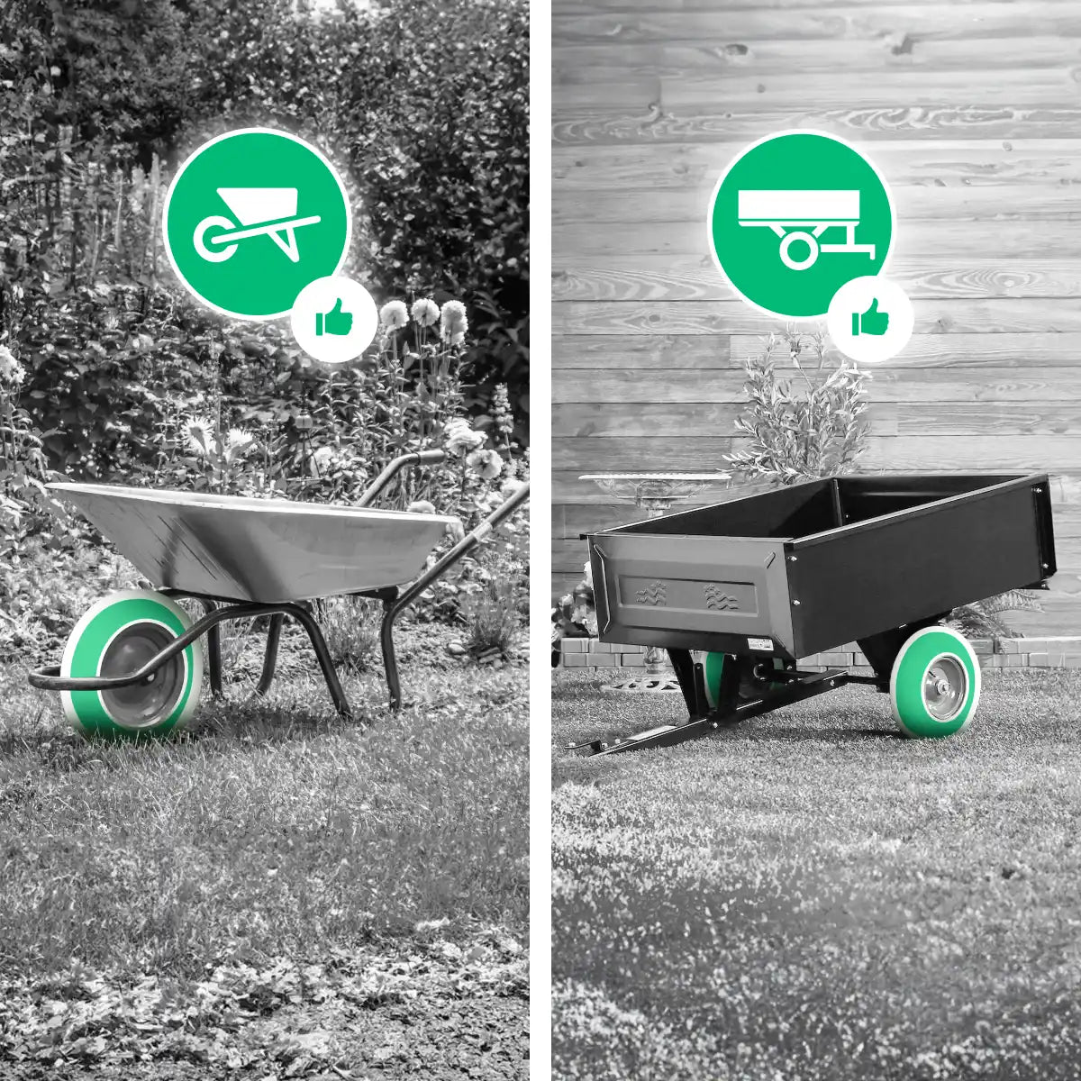 Schlauch 4.80/4.00-8 Gartenanhänger mit abgewinkeltem Ventil