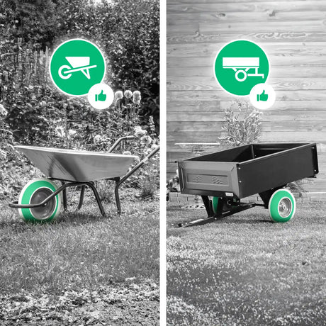 Schlauch 4.80/4.00-8 Gartenanhänger mit abgewinkeltem Ventil