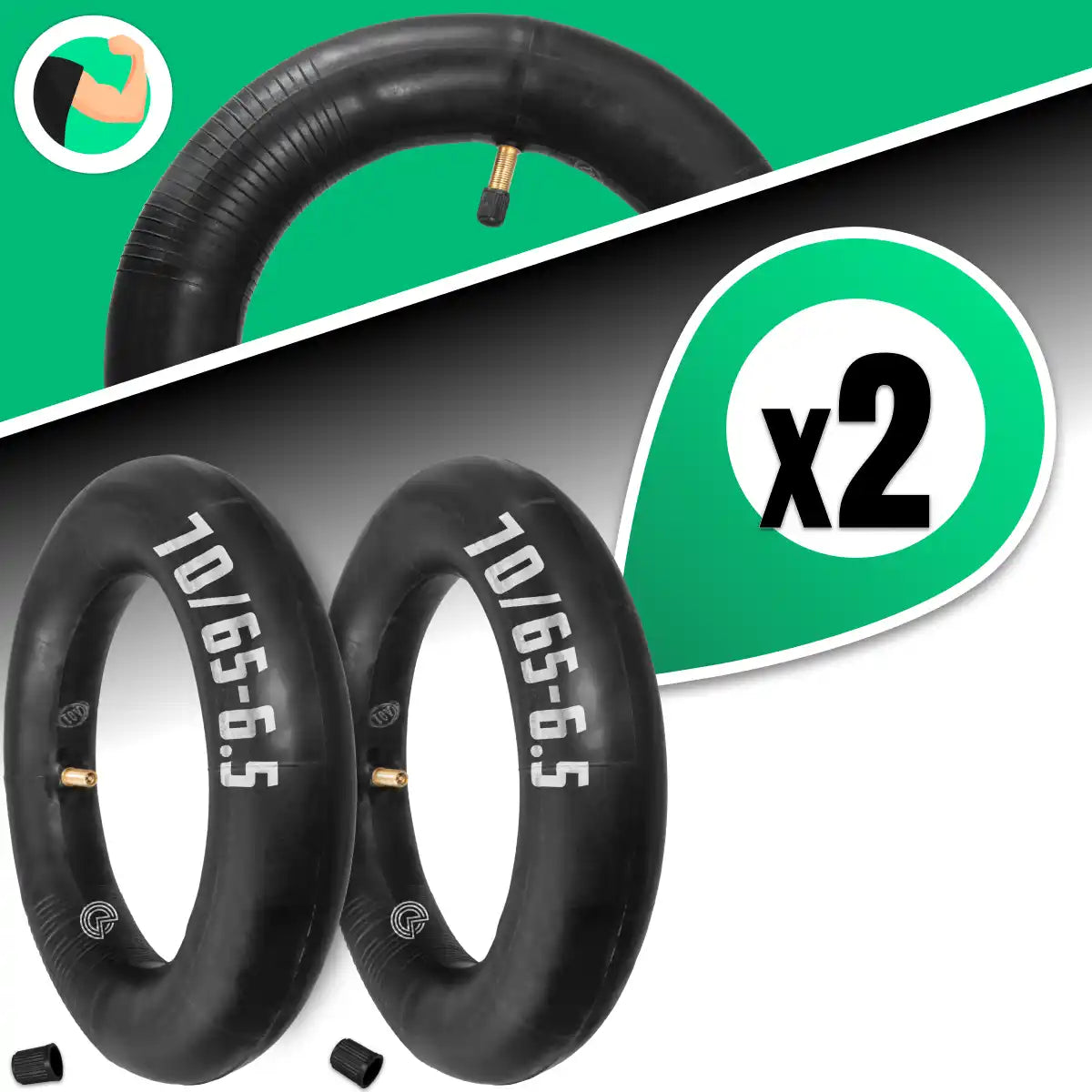 Schlauch 70/65 Roller gerade Ventil