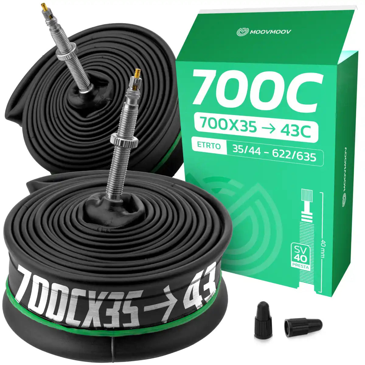 Fahrradschlauch 700Cx35-43 Presta-Ventil 40mm