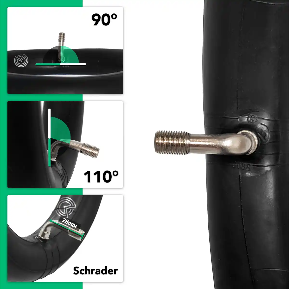 Schlauch 8 1/2x2 156 gewinkeltes Ventil