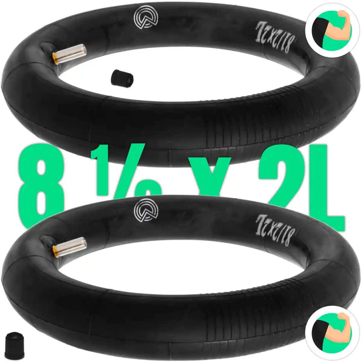 Schlauch 8 Zoll gerade Ventil