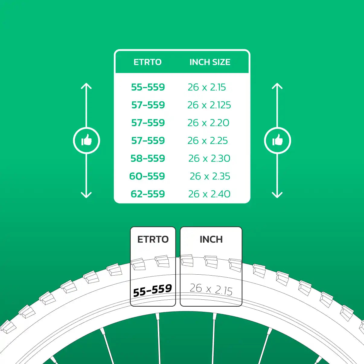 Schlauch kompatibel 26x2.15 > 2.40 Presta-Ventil