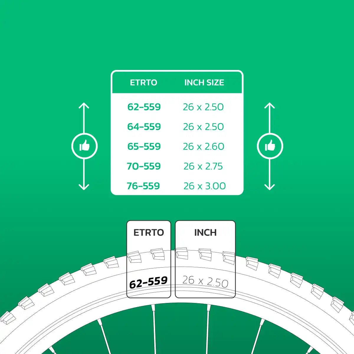 Schlauch kompatibel 26x2.50 > 3.00 Presta-Ventil 40mm