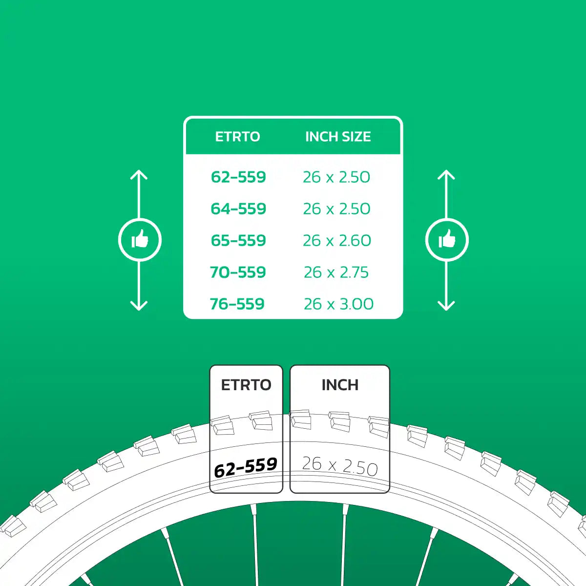 Schlauch kompatibel 26x2.50 > 3.00 Schrader-Ventil 40mm