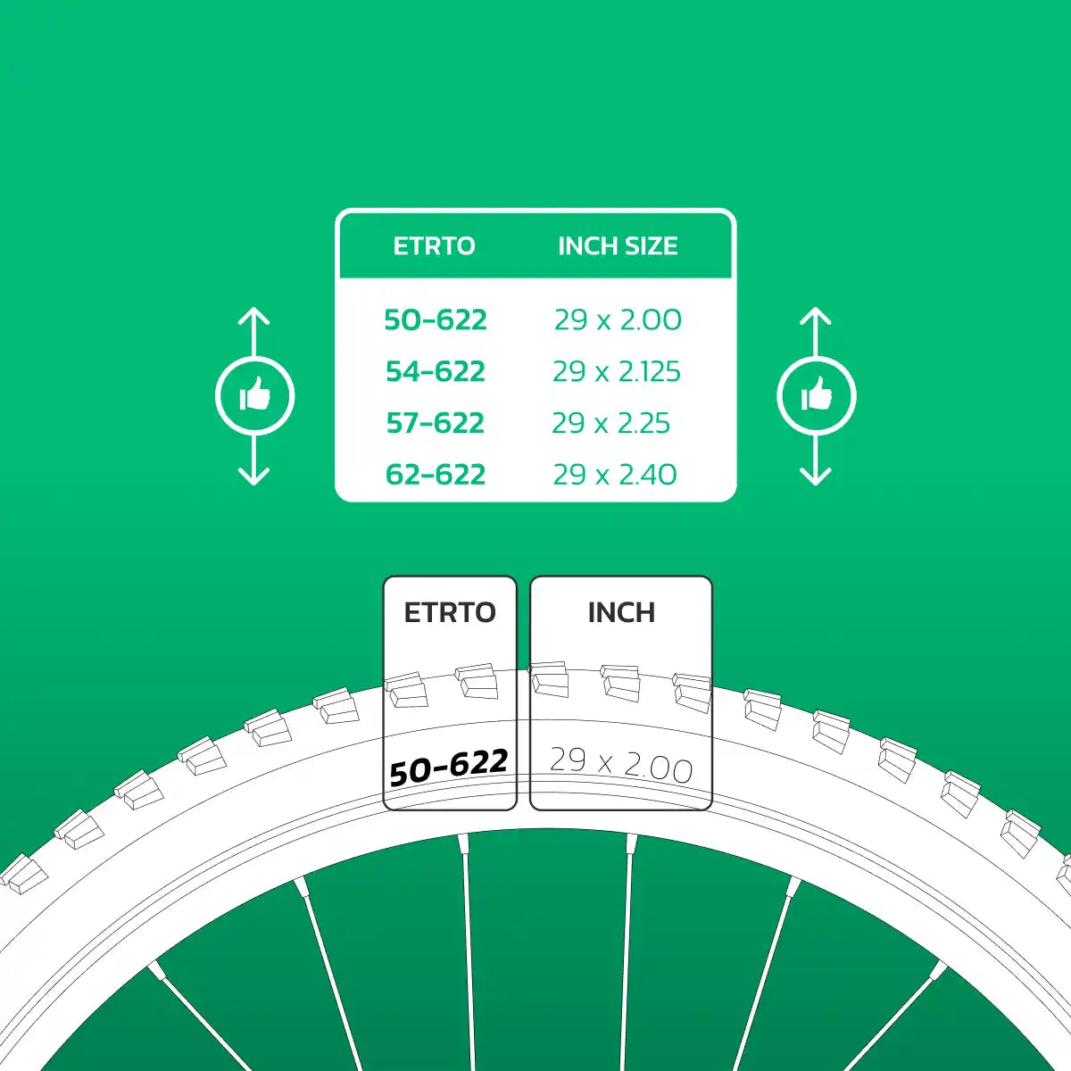 Schlauch kompatibel 29x2.00 > 2.40 Presta-Ventil 40mm