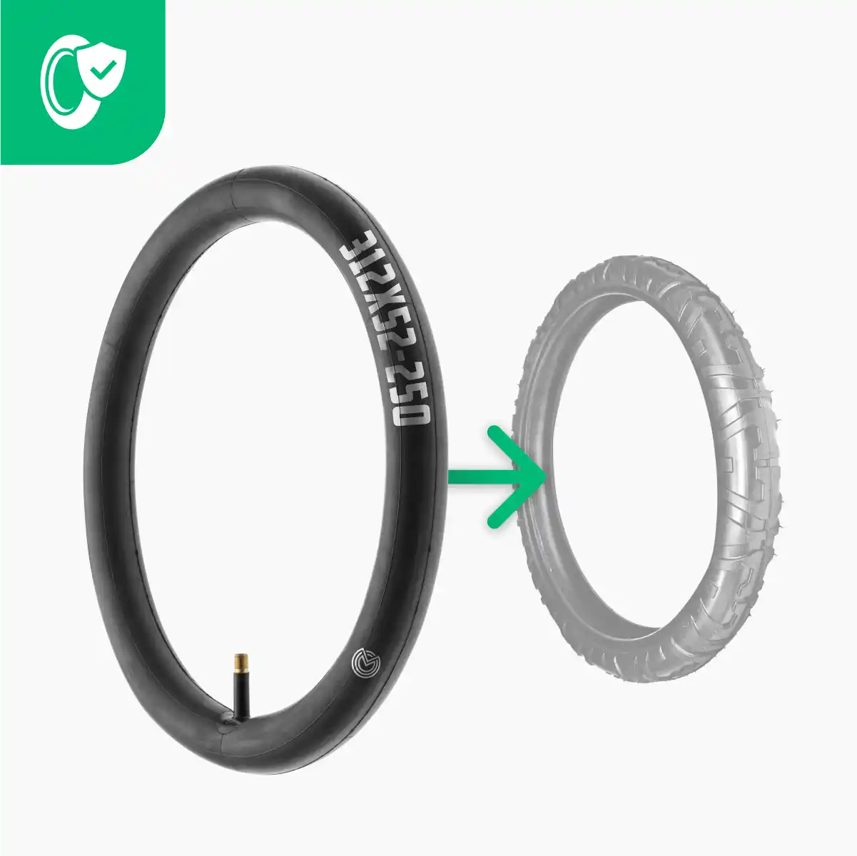 12-Zoll-Luftschlauch für Laufrad