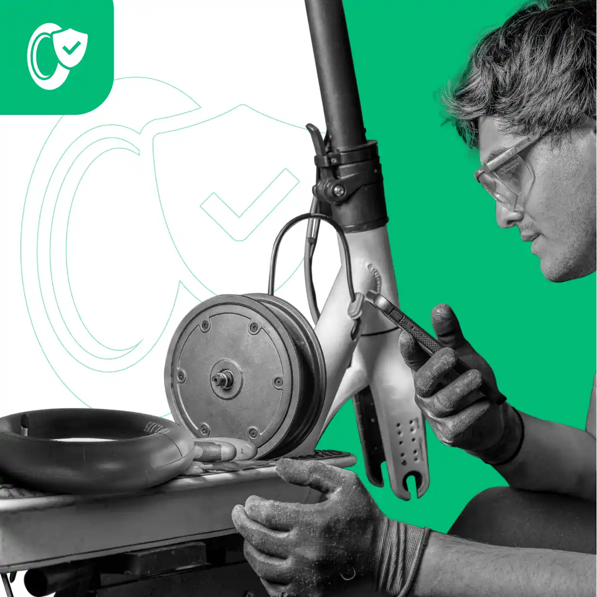 Schlauch für Hoverboard 10x2.125 Winkelventil