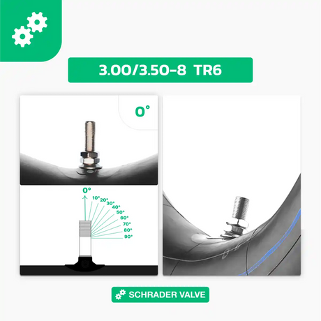 Karten-Schlauch 3 00 3 50 gerade Ventil