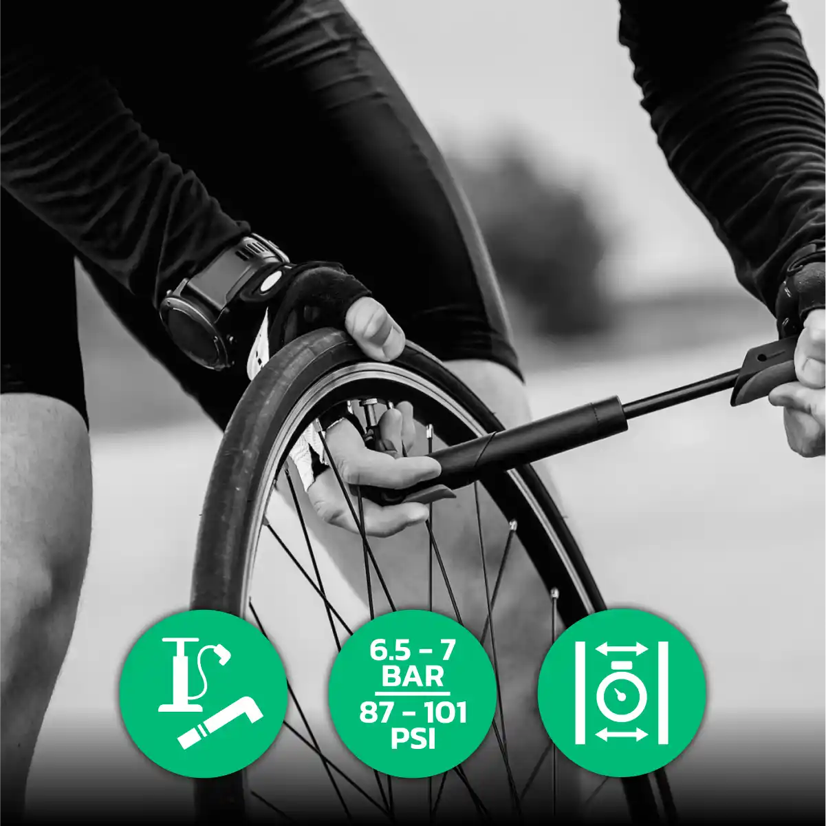 Schlauch für Rennradreifen 700cx18-25 Presta-Ventil 80mm