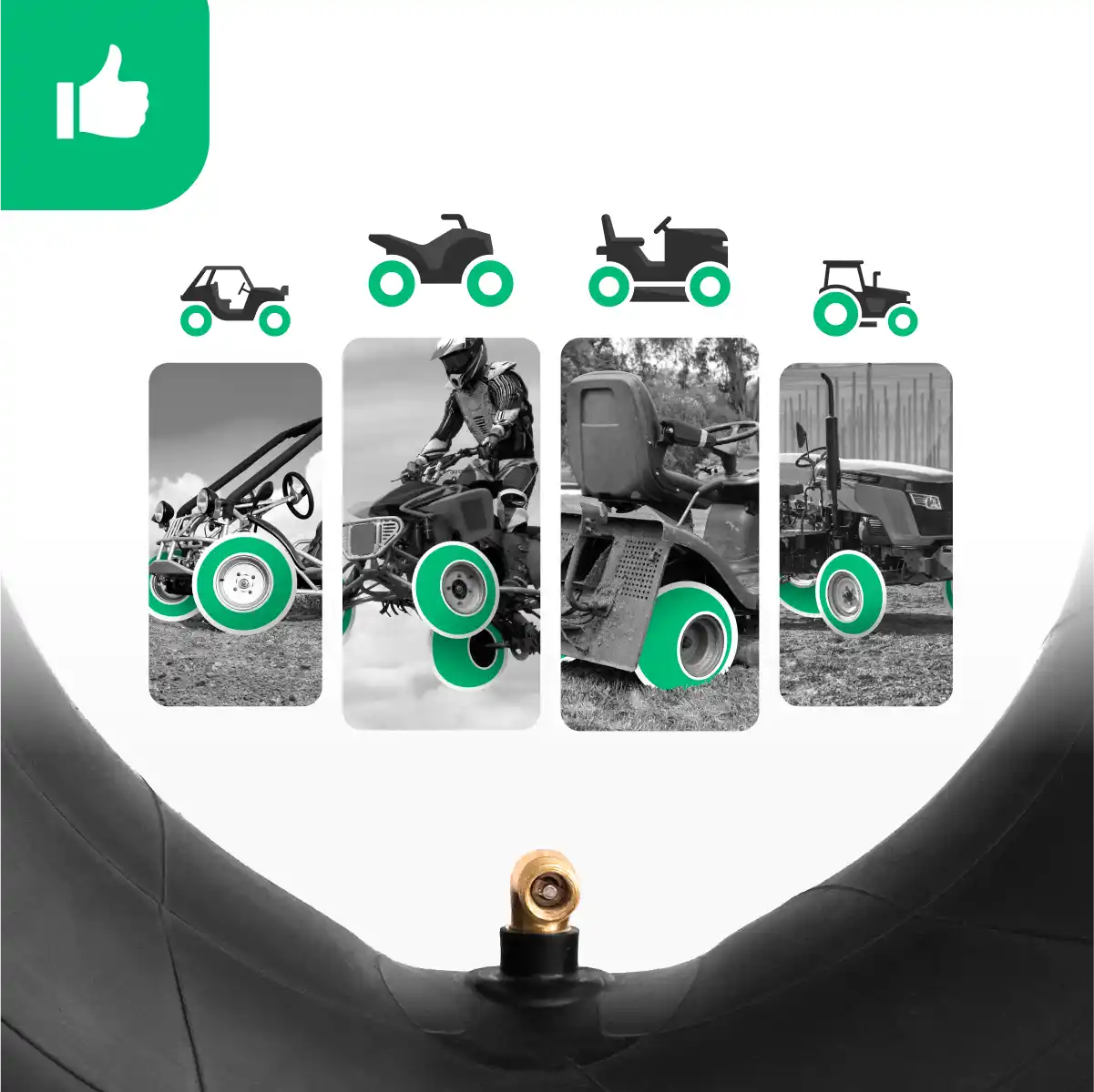 Quad-Schlauch 16x6.50-8