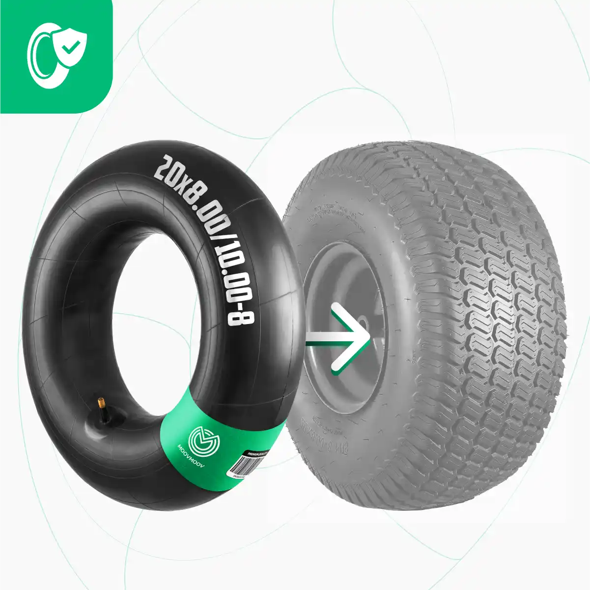 Traktorschlauch Quad 20 x 8 Zoll