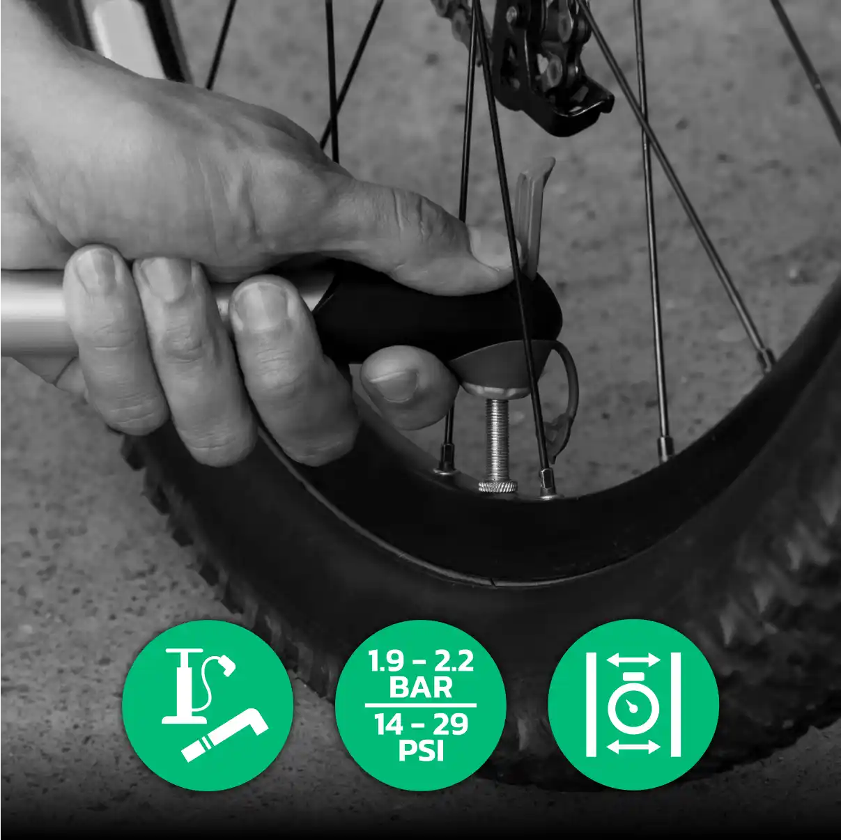 Fahrradschlauch MTB 26x2.15 > 2.40 Presta-Ventil 40mm