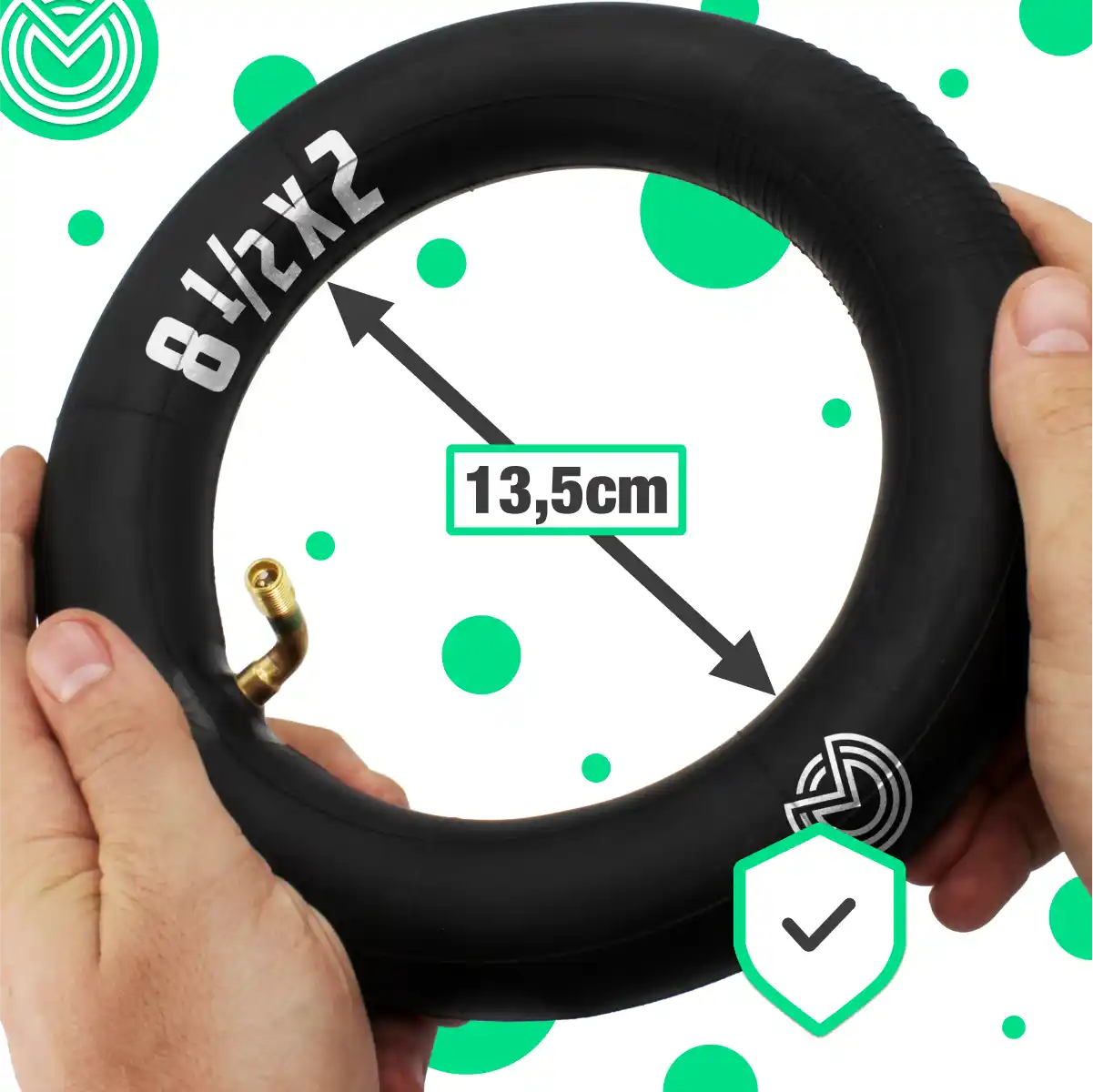 Kammerluftelektroscooter 8 1/2x2 l