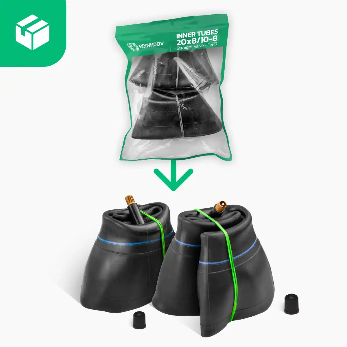 Schläuche 20 x 8 00 10 8 gerade Ventil