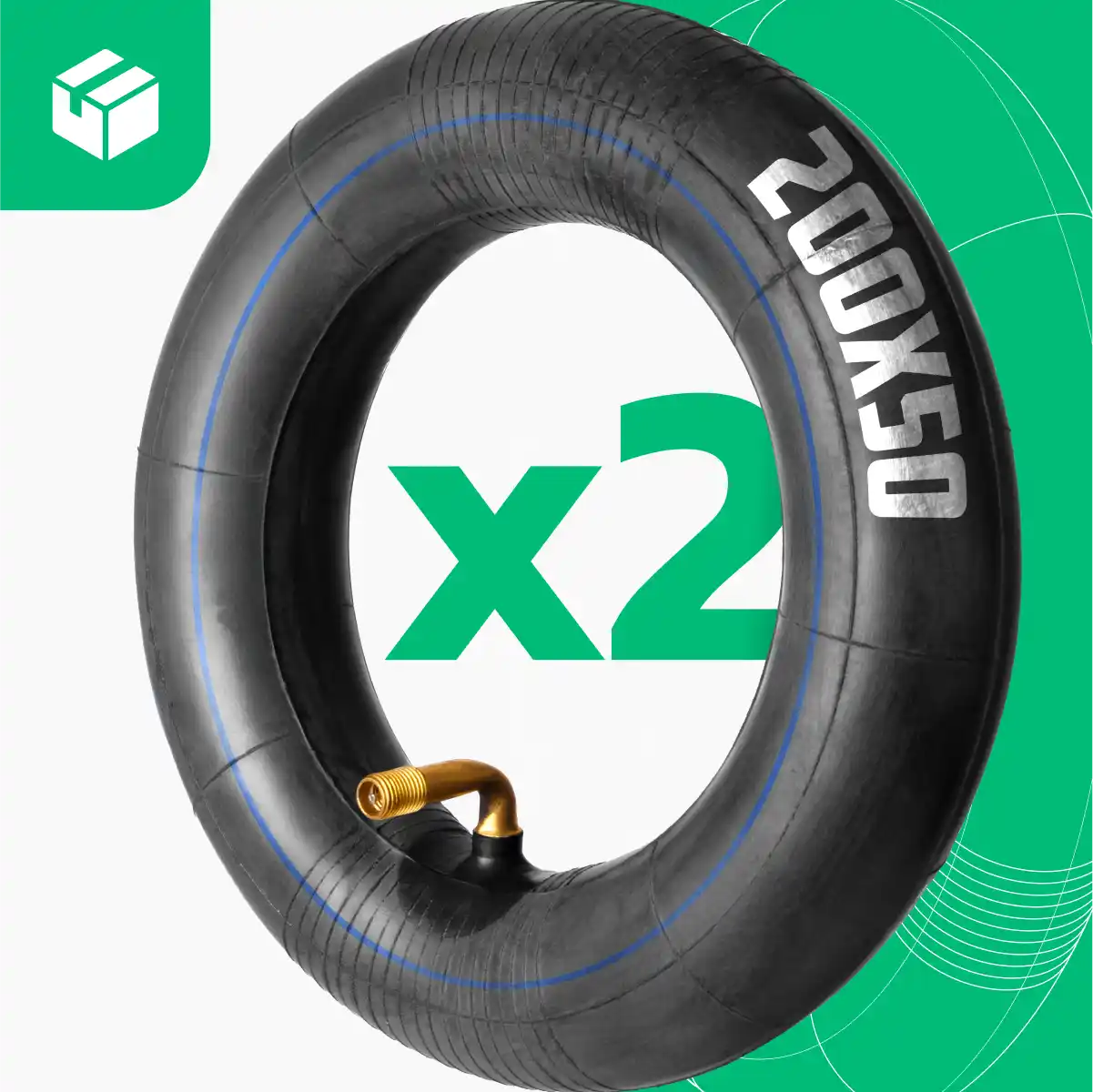 Schläuche 200 50 gebogenes Ventil