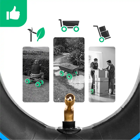 Schläuche 3.00-4 Wagen Ventil 90 Grad