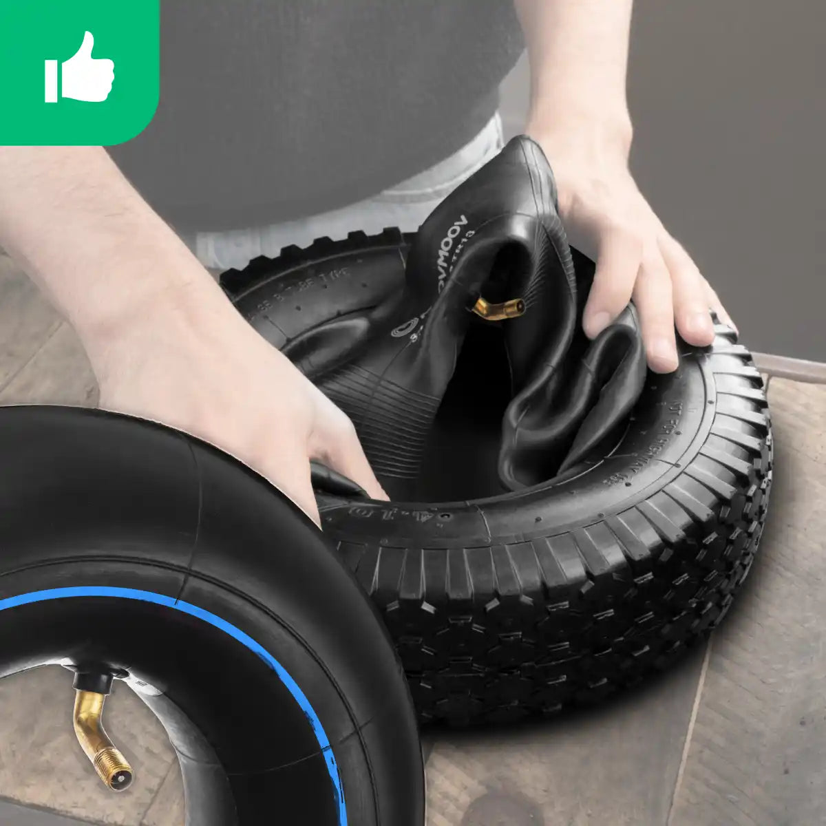 Gartenschubkarren-Schläuche 3.50-6 abgewinkeltes Ventil