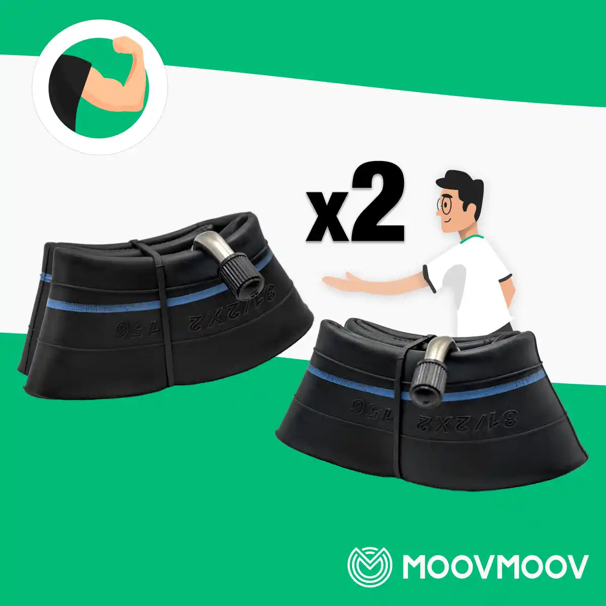 Schläuche für Roller 8 1/2x2 156