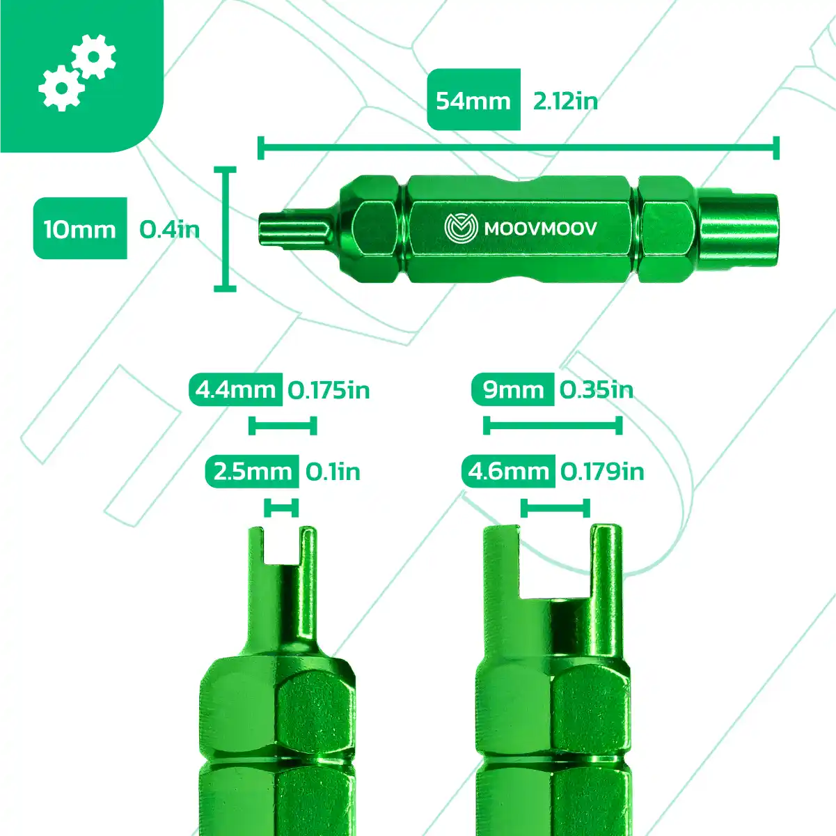 Demontieren Sie das Ventil des Schlauchs, Ventilverlängerung