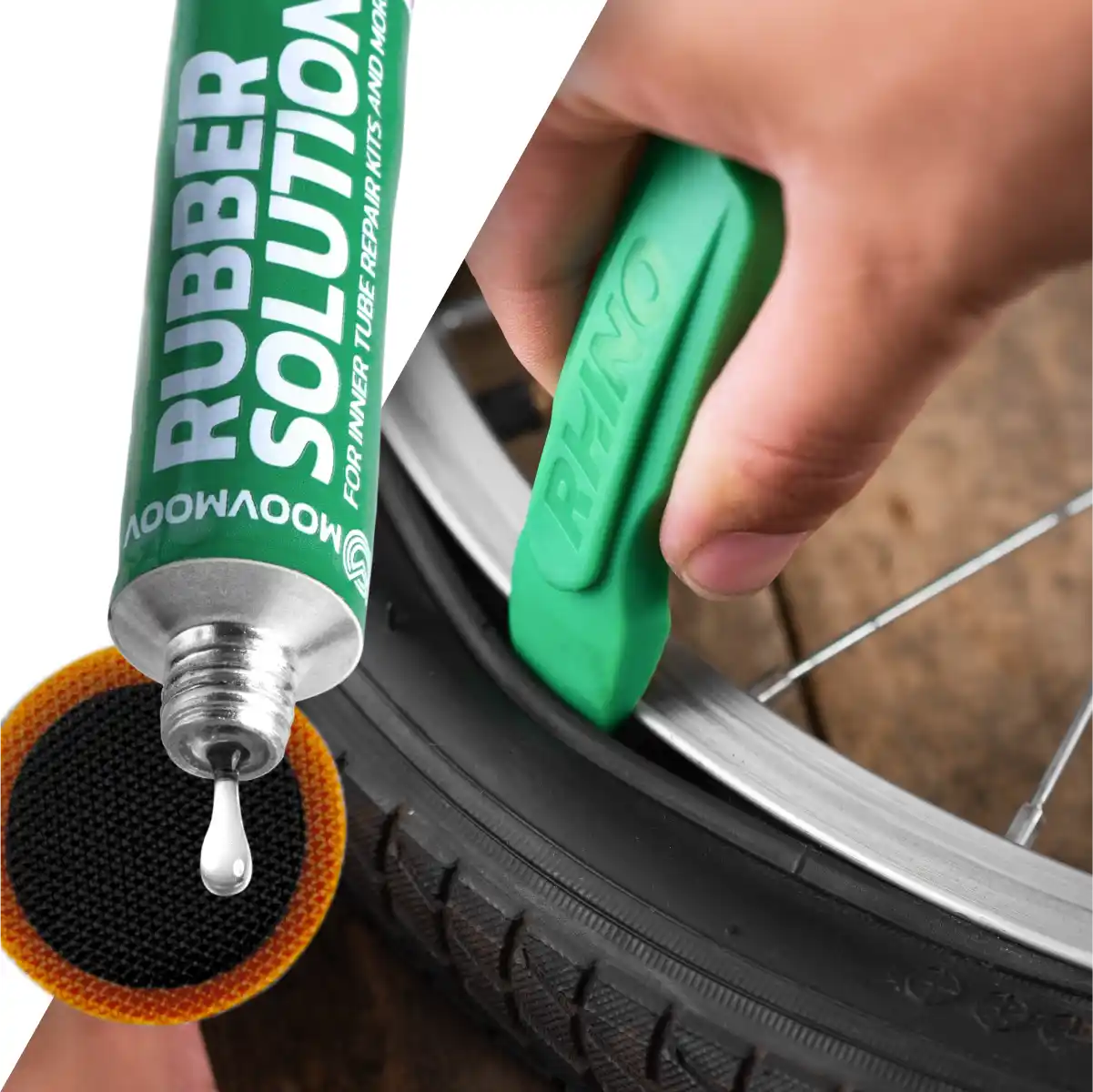 Fahrradflickzeug Reifenabzieher