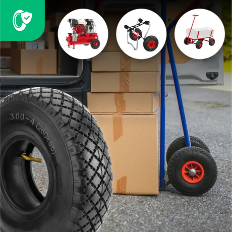 Reifen 3.00-4 Kompressor mit Schlauch gewinkeltes Ventil