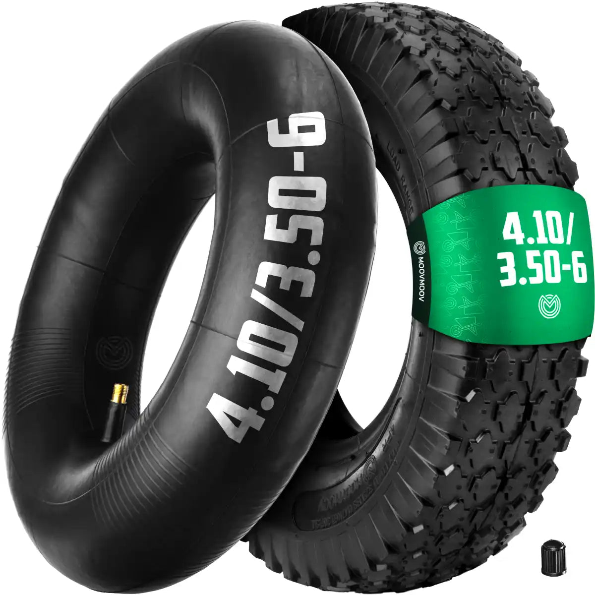 Reifen 3.50-6 mit Schlauch geradem Ventil