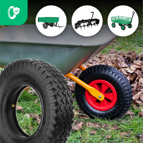 Reifen 3.50-6 Garten mit Schlauch gerade Ventil