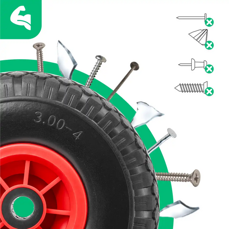 Vollgummireifen 3.00-4 Kompressor Bohrung 20mm
