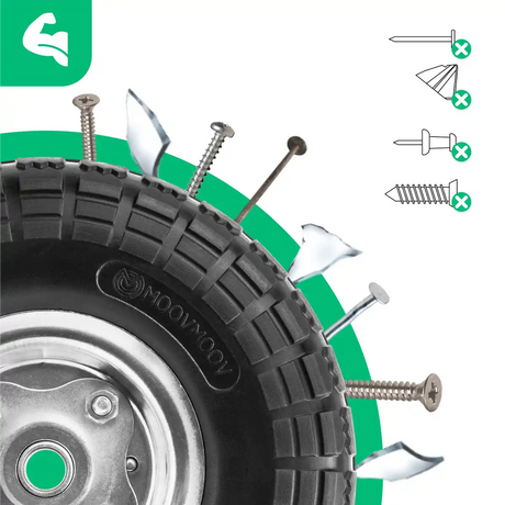 Vollgummireifen 4.10/3.50-4 Sackkarre Bohrung 16mm