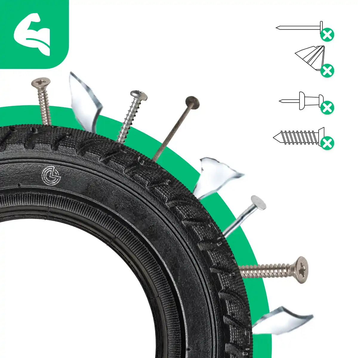 Vollgummireifen Roller 200 x 50