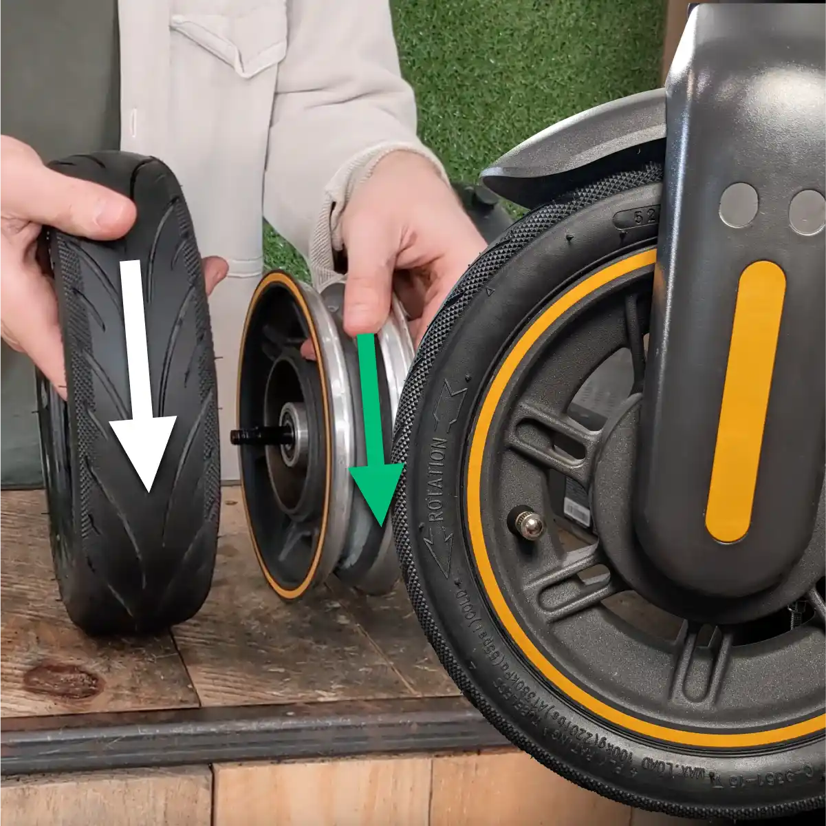 Tubeless-Reifen pannensicher 60 70 6 5