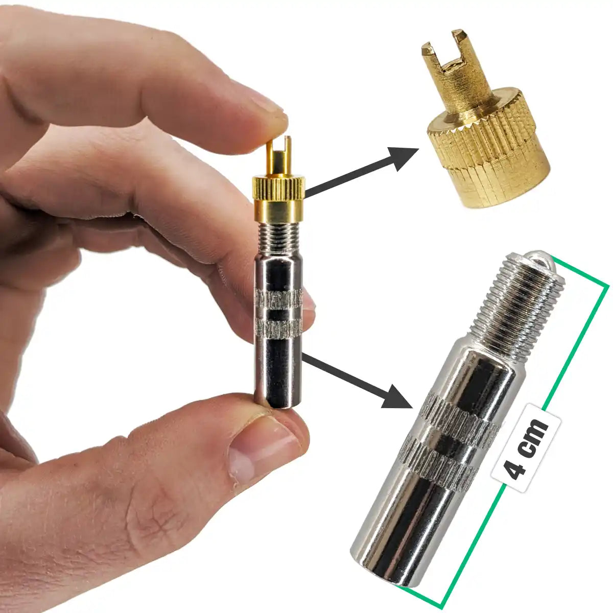 Verlängerung für Reifenaufpumpen 4 cm