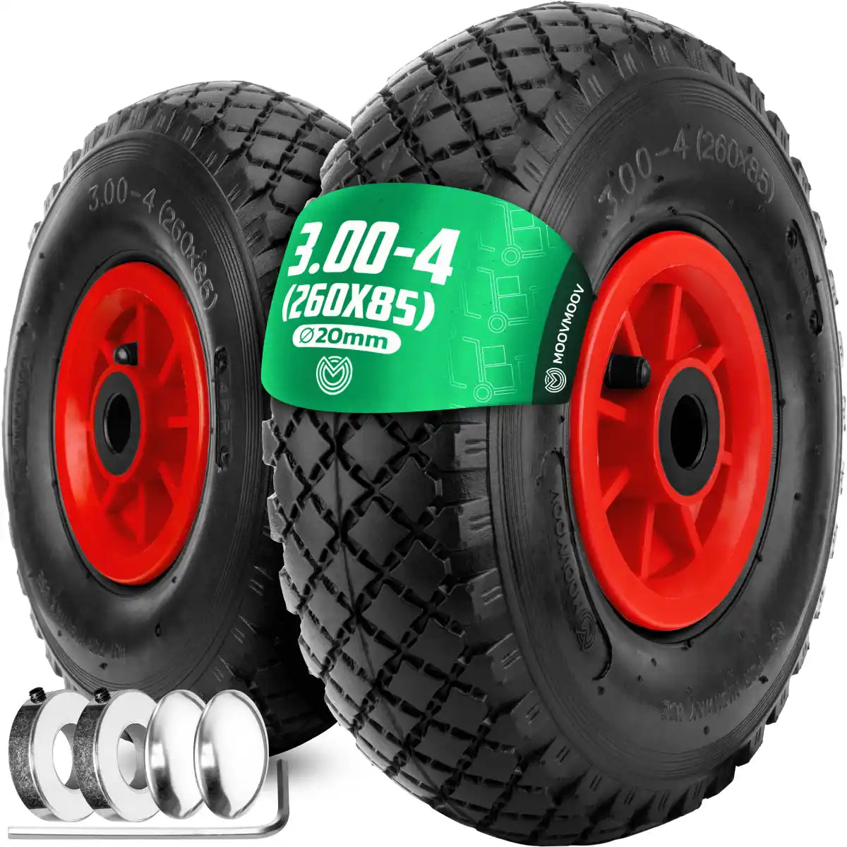 Rad 3.00-4 Felge PVC Bohrung 20mm