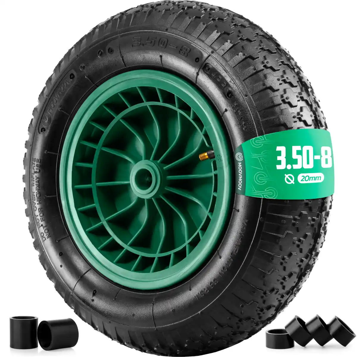 Rad 3.50-8 Felge PVC Bohrung 20mm